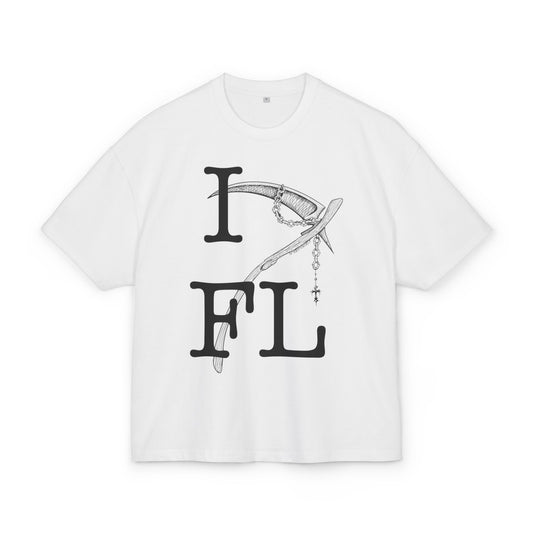 I Will Die In Florida Scythe Tee White