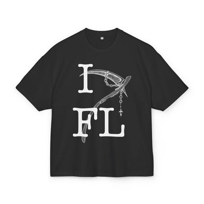 I Will Die In Florida Scythe Tee White